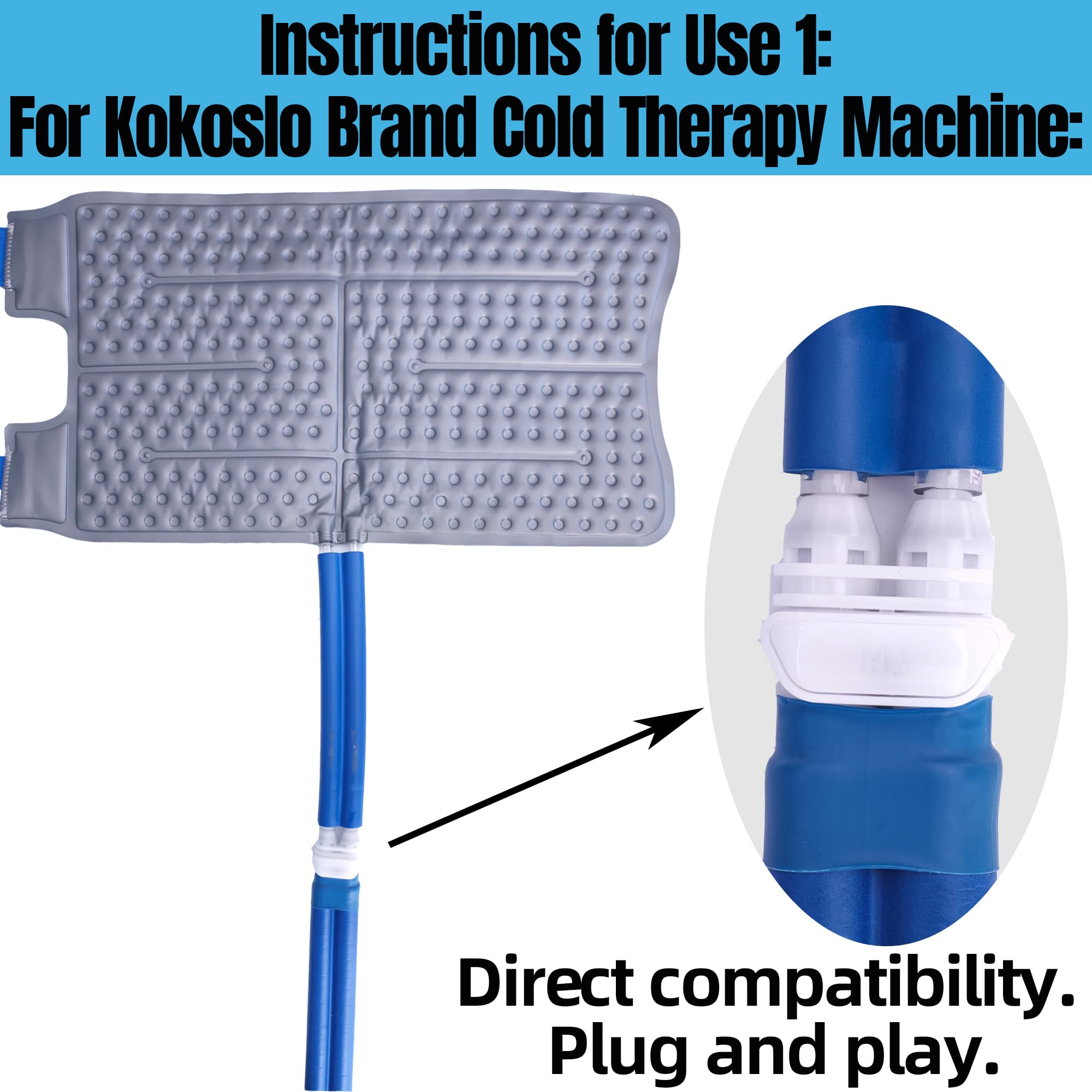 Connecteurs rapides Kokoslo facilitant le remplacement sur le tuyau