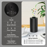 KONCHILE diffuseur en alliage d aluminium noir, design élégant et durable