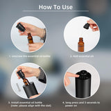 KONCHILE diffuseur portatif et compact, idéal pour voiture et bureau