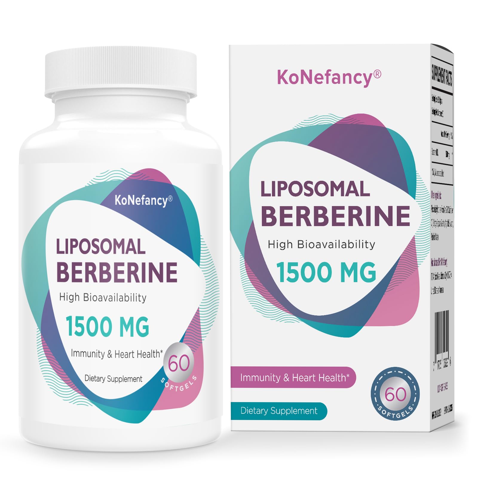 KoNefancy Berberine HCL – capsules liposomales pour une absorption améliorée.