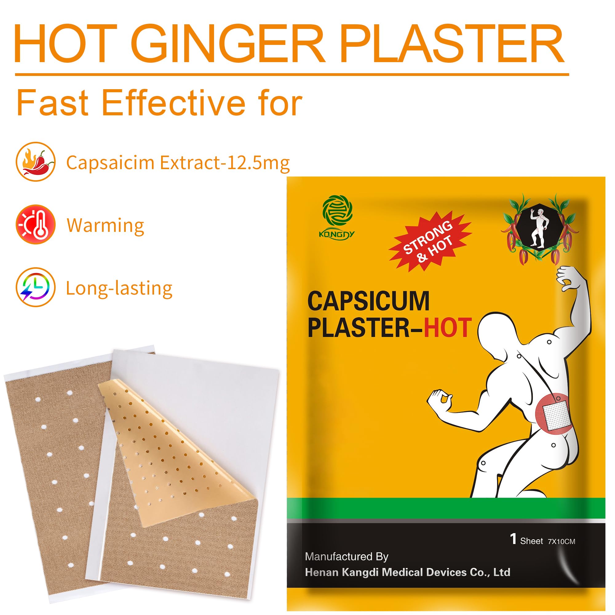 Application facile de KONGDY Capsaicine Patch, utilisation rapide