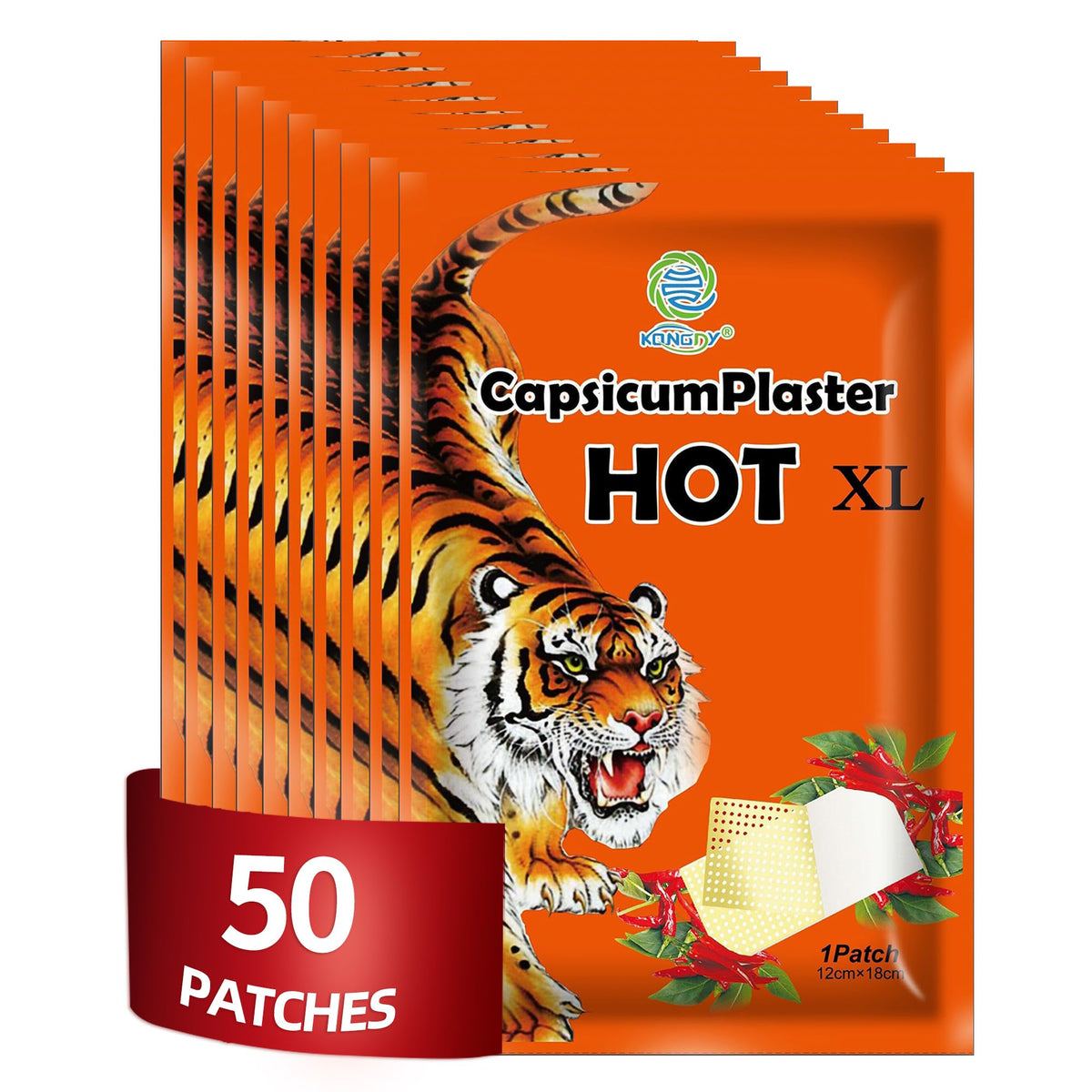 Patch Kongdy capsaïcine dos posé pour chaleur apaisante après effort