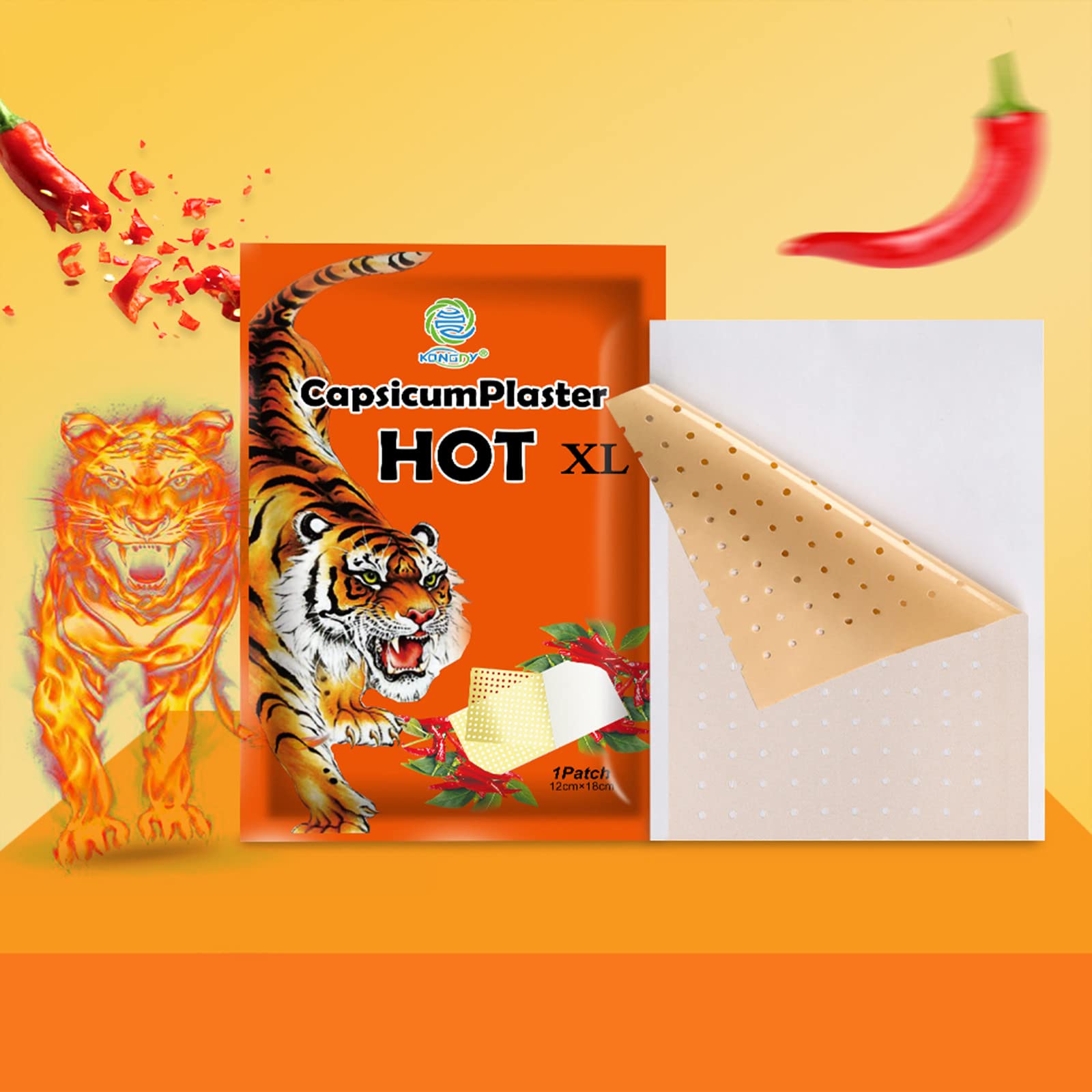 Patch Kongdy capsaïcine genou utilisé après activité physique