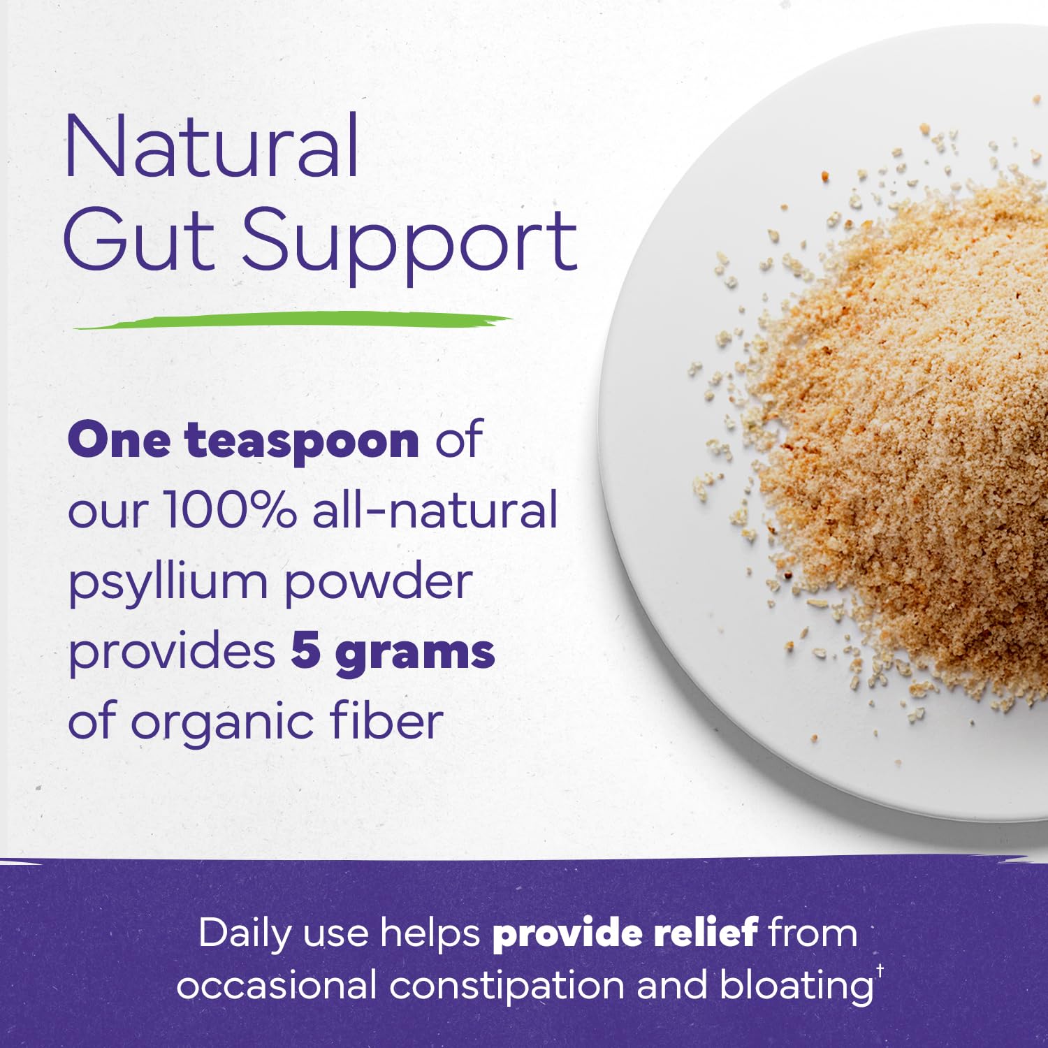 Ajout de Konsyl Psyllium Husk Poudre dans un smoothie pour augmenter les fibres