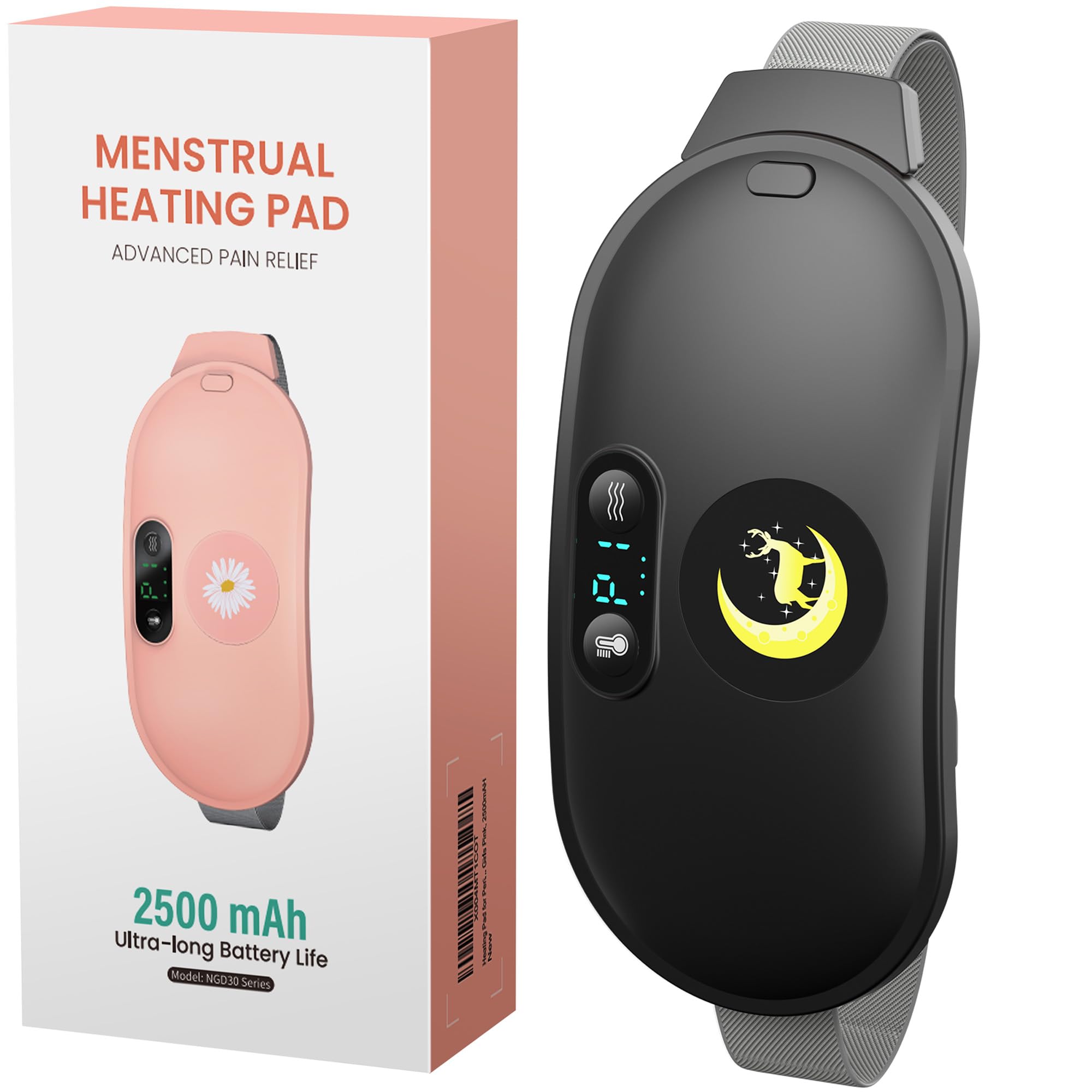Koonie chauffe-patch sans fil avec batterie 2500mAh pour une chaleur durable en déplacement.