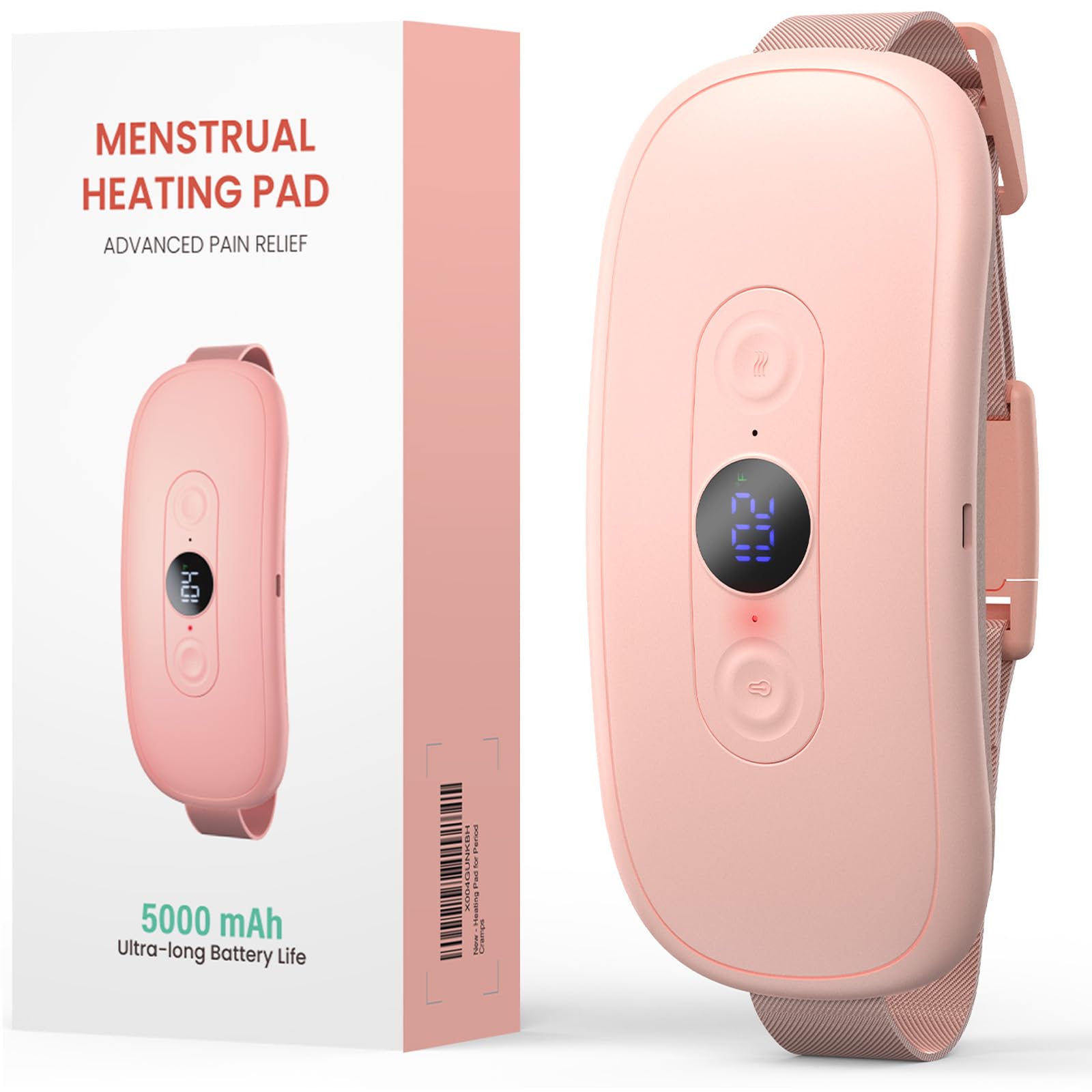 Koonnie batterie 5000mAh pour une chaleur durable pendant le cycle menstruel.