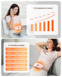 Koonnie 6 niveaux chaleur et 6 modes massage pour un soulagement personnalisé.
