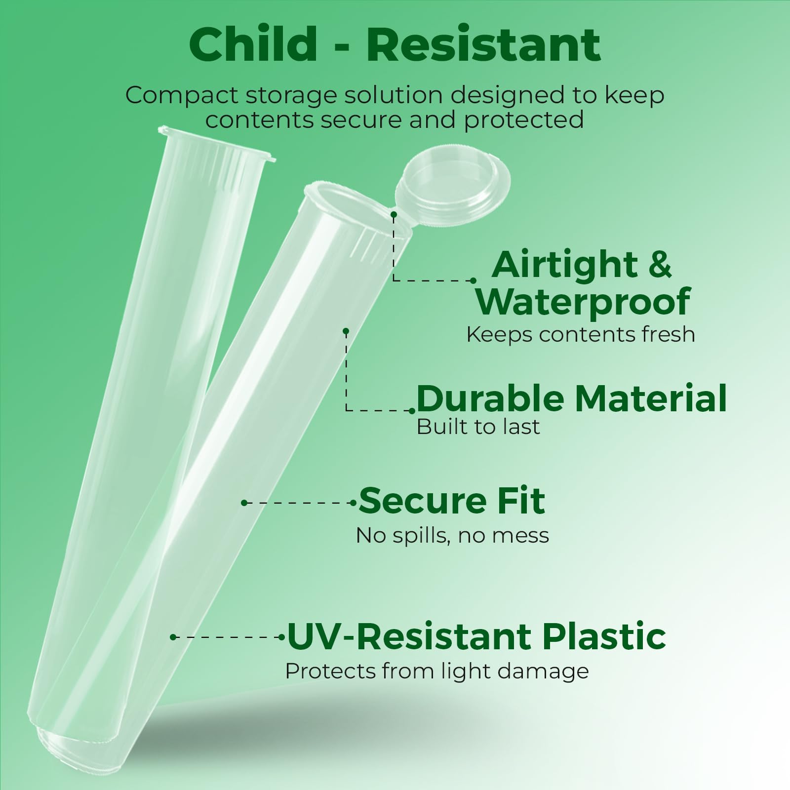 Kopperko tube plastique sans BPA, matériau sûr et durable.