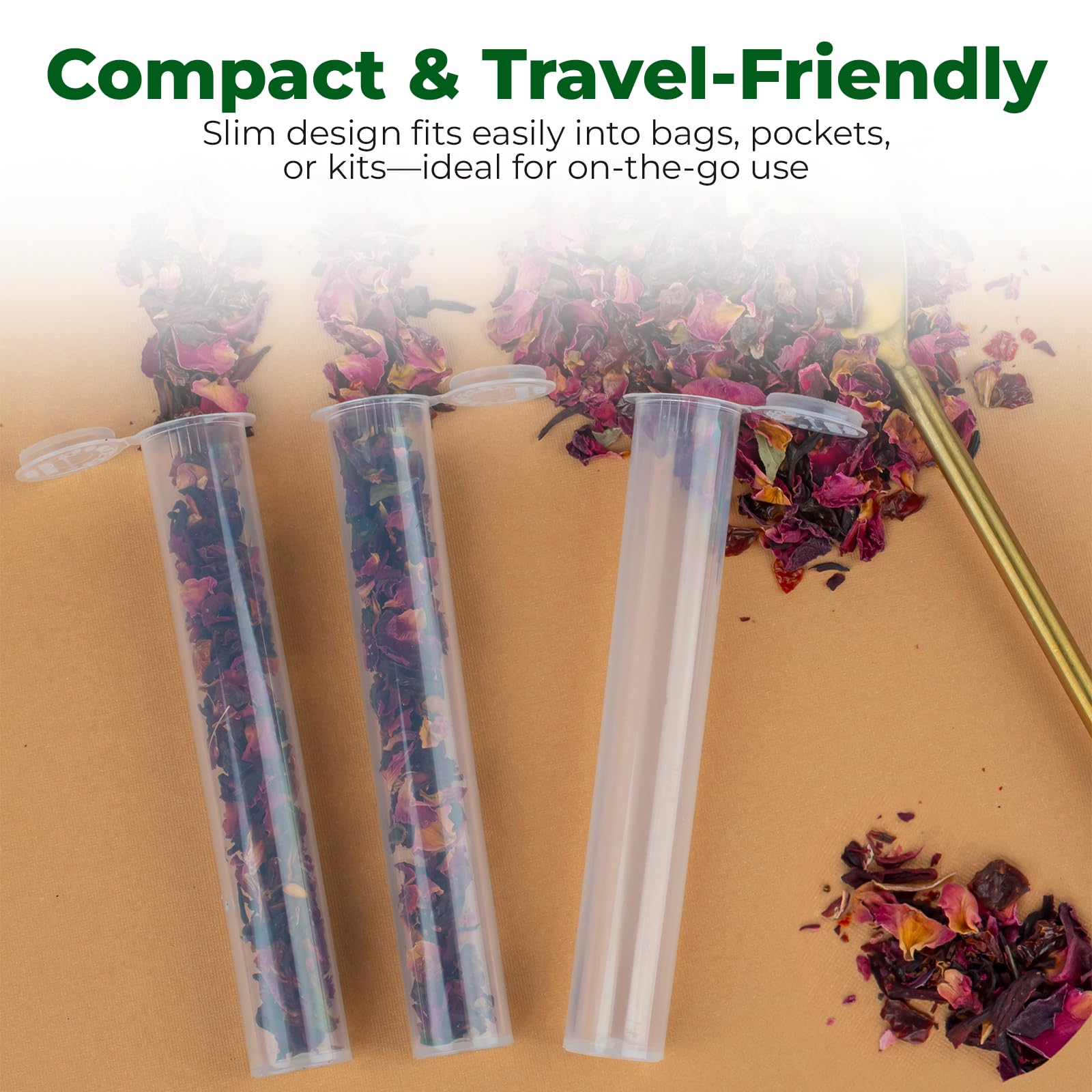 Kopperko tube voyage epices, rangement discret et étanche.