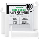 Kopperko tube voyage medicaments 116 mm, rangement sûr pour pilules en déplacement.