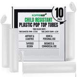 Kopperko Tubes à bouchon pop 116mm, rangement discret pour pilules et épices.