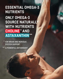 Choline 70 mg dans Kori Krill Omega-3 pour profil nutritionnel