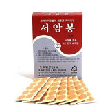 Koryo Hand Therapy Seoambong Ion Pellet sur zone musculaire, soulagement potentiel après exercice