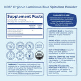 Kos boisson à la spiruline bleue, énergie naturelle potentielle.