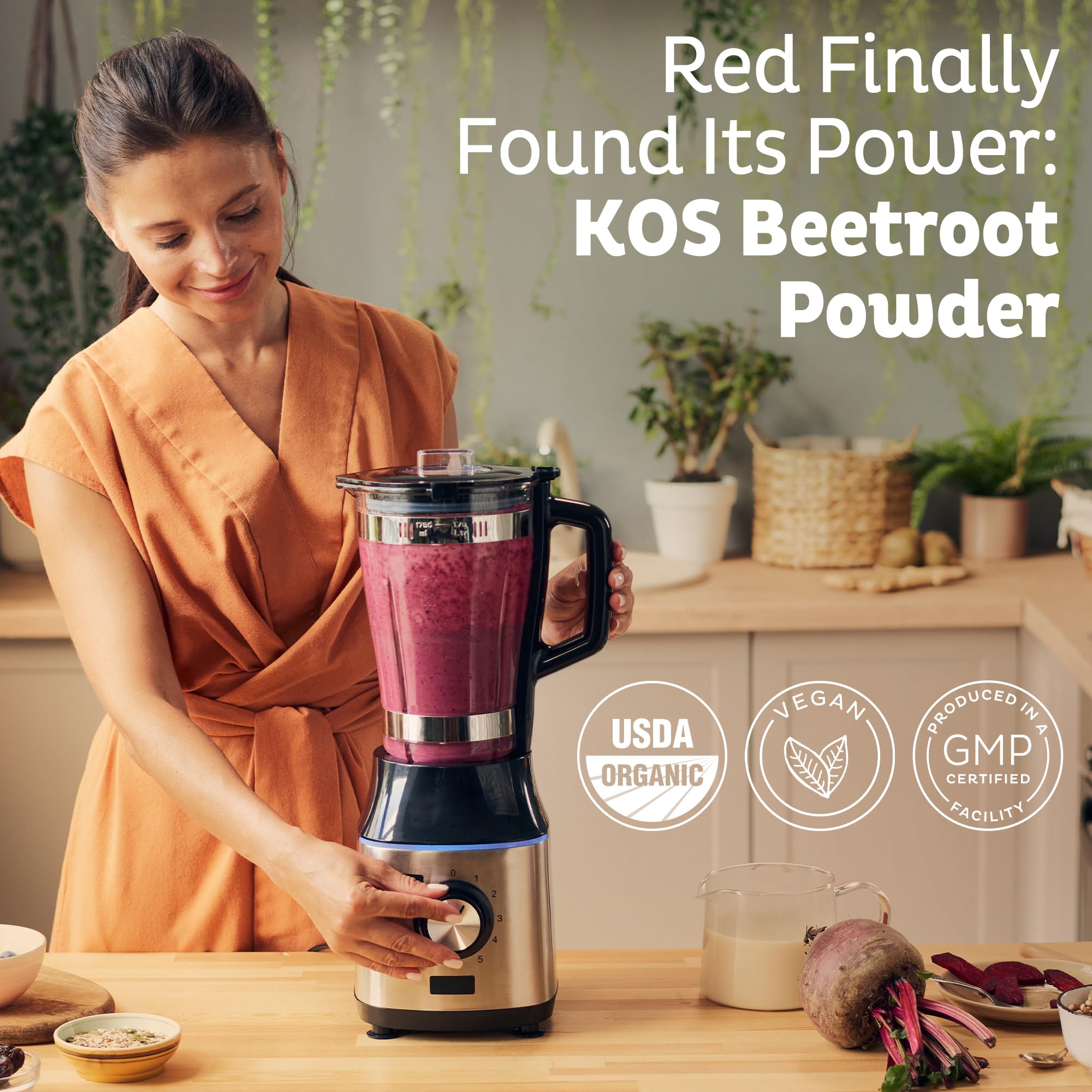 Doseur inclus avec Kos Poudre Betterave Bio pour doser facilement