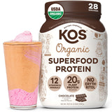 KOS protéine vegan chocolat — emballage clair et facile à repérer