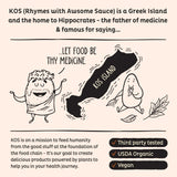 KOS protéine vegan chocolat — sans gluten et sans allergènes majeurs