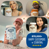 KOS protéine végétale scoop mesure, dosage exact et facilité d'utilisation.