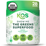 KOS Super Greens poudre saveur pomme, parfaite pour augmenter l apport en légumes