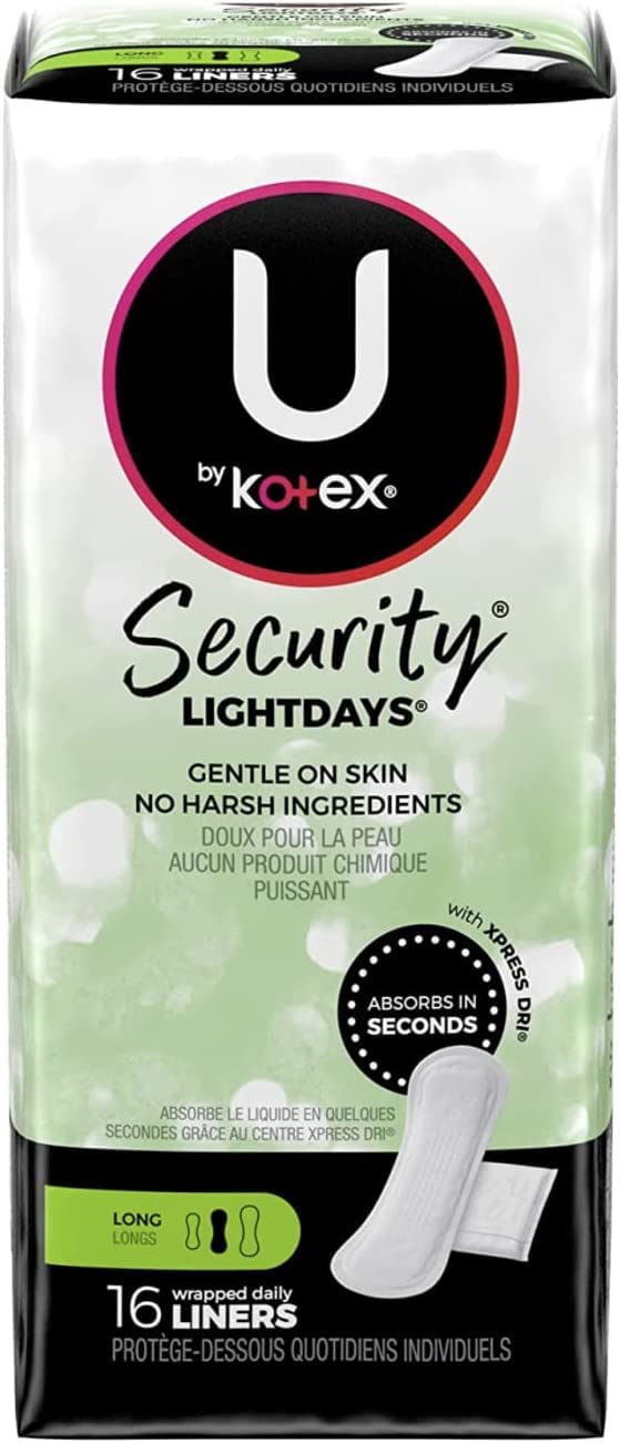 Kotex Natural Balance Long Liner, boîte frontale visible, facile à repérer en rayon.