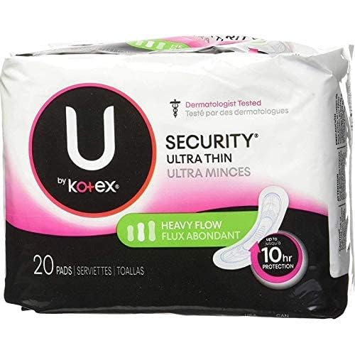 Kotex Security Ultra Thin Pads Long 20: image montrant absorption rapide et protection durable.