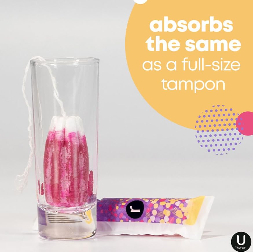 Kotex U by Kotex Click Compact tampon confort-fit pour un maintien sûr.