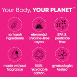 Kotex U by Kotex Click Compact tampon emballage individuel et hygiénique.