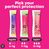 Kotex U by Kotex Click Compact tampon sans latex naturel pour douceur.
