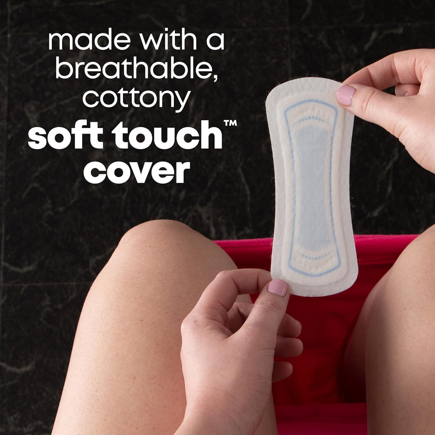 Kotex U par Curves Lightdays Plus absorption renforcée pour flux léger.