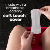 Kotex U par Curves Lightdays Plus absorption renforcée pour flux léger.