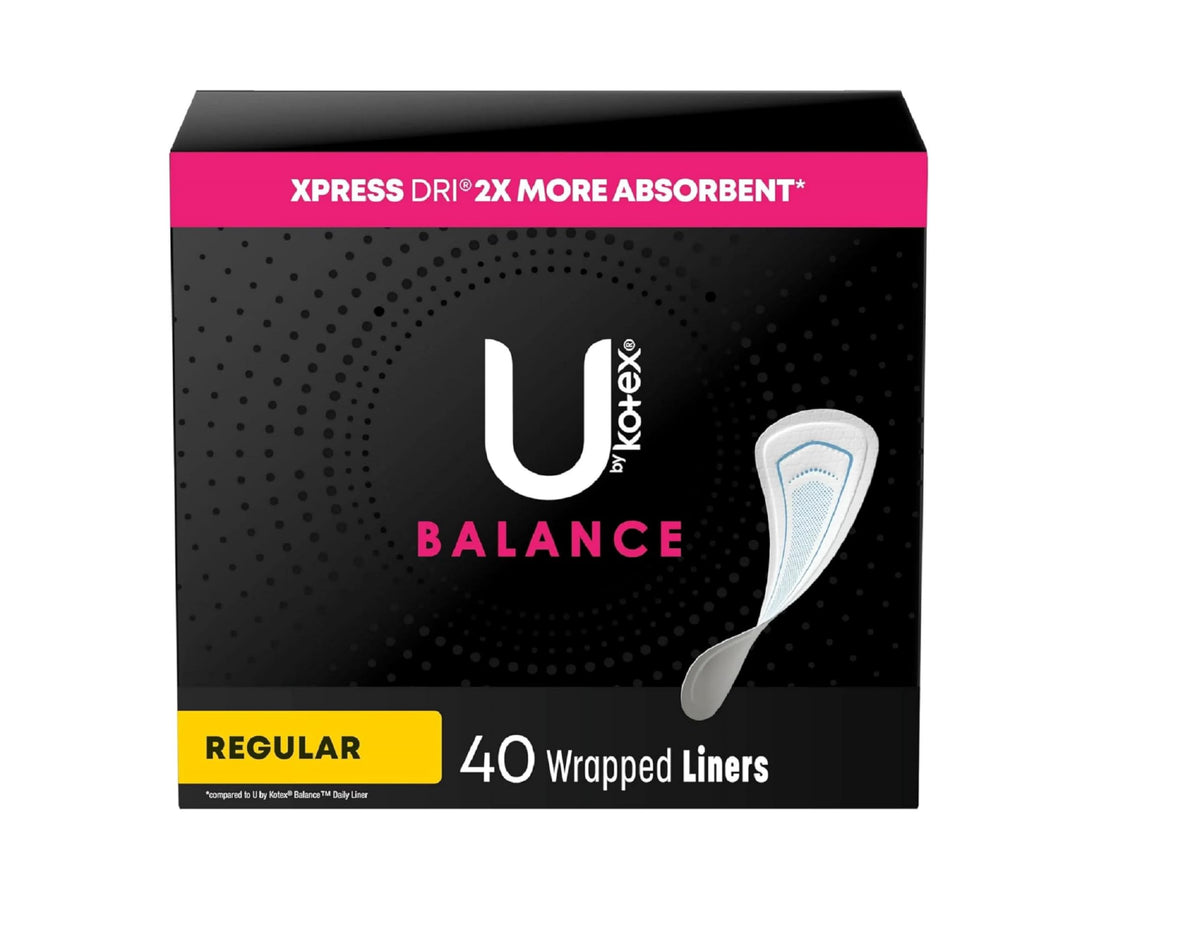 Kotex U par Curves Lightdays Plus protège-slips absorbant, protection discrète au quotidien.