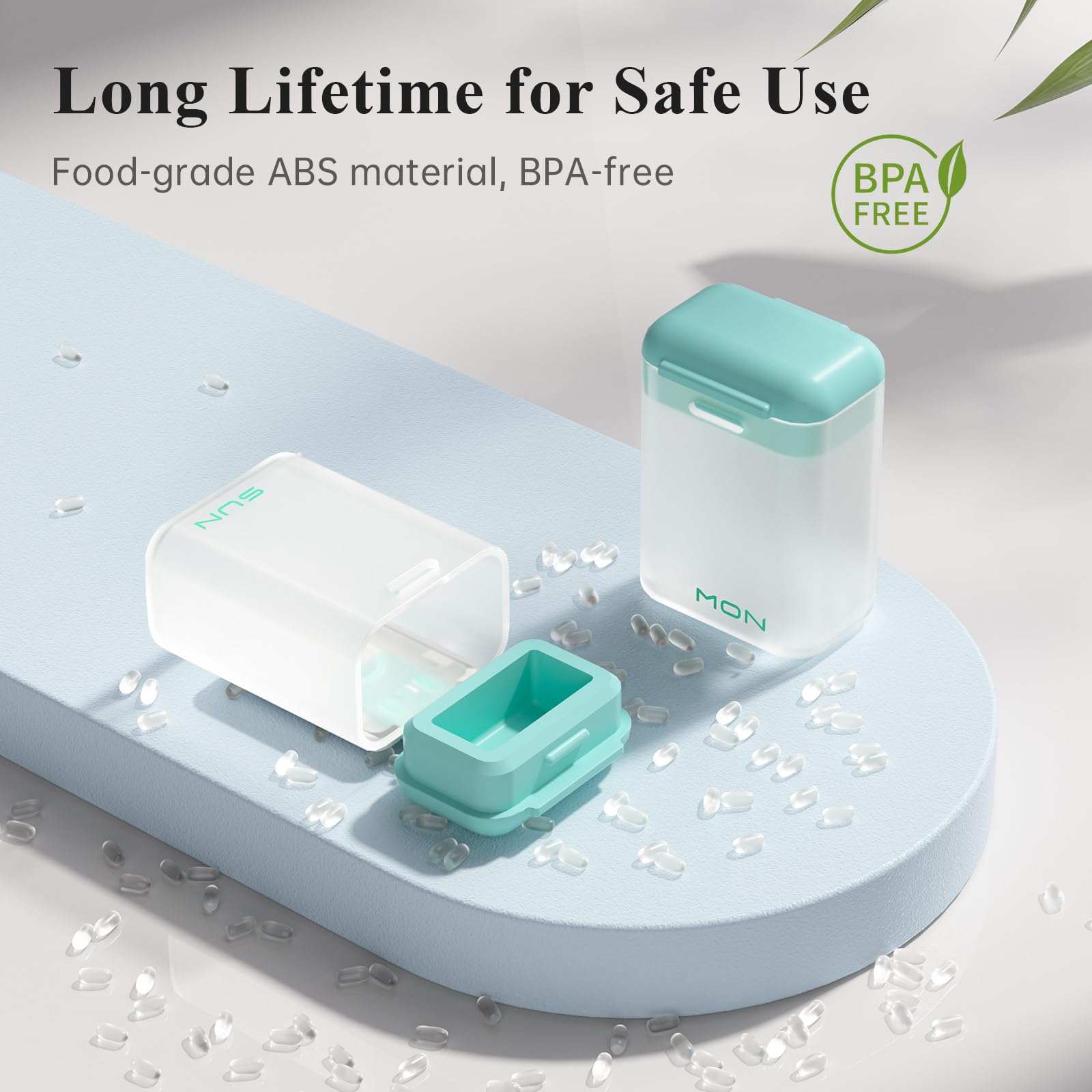 KOVIUU couvercle silicone hermétique garde les pilules au sec.