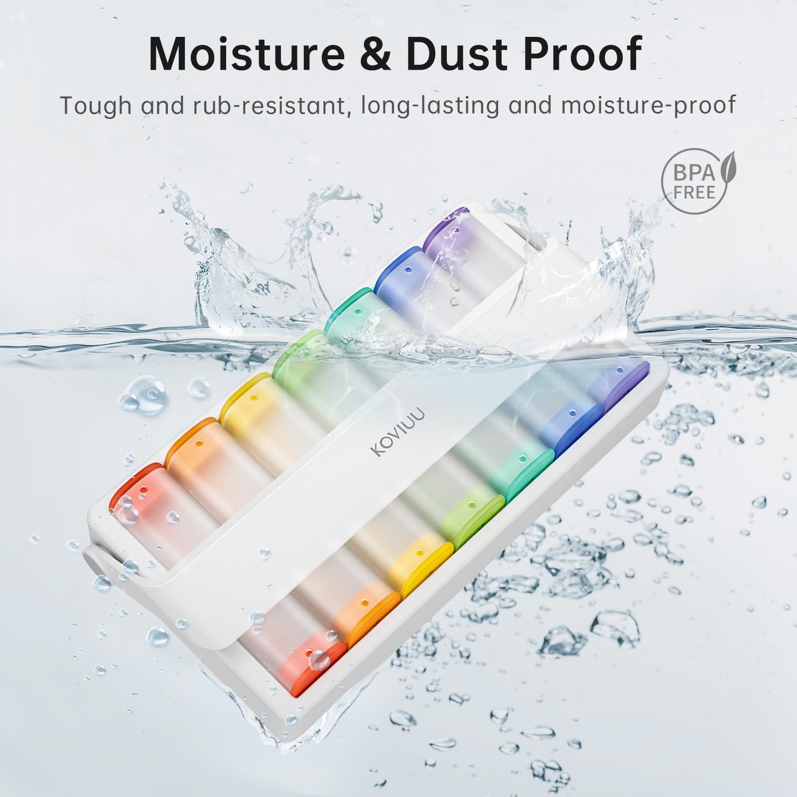 Étiquettes durables KOVIUU, lisibilité fiable sans décoloration.