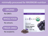 KOYAH emballage sans gluten, pratique pour régimes spécifiques.
