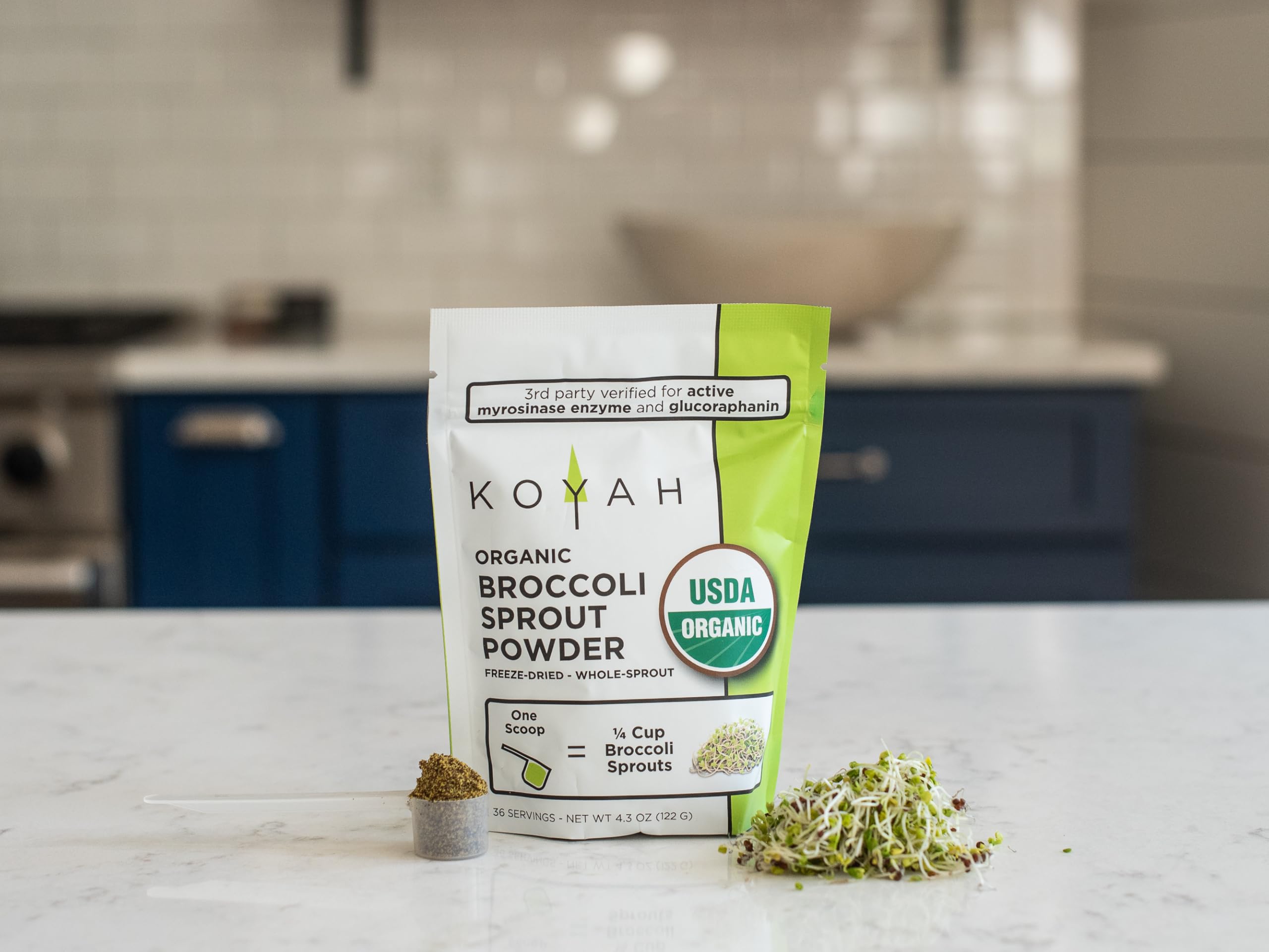 KOYAH Poudre de pousses de brocoli preparation rapide dans vos plats
