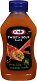 Kraft sauce douce et aigre ouverte, facile à doser pour cuisson.