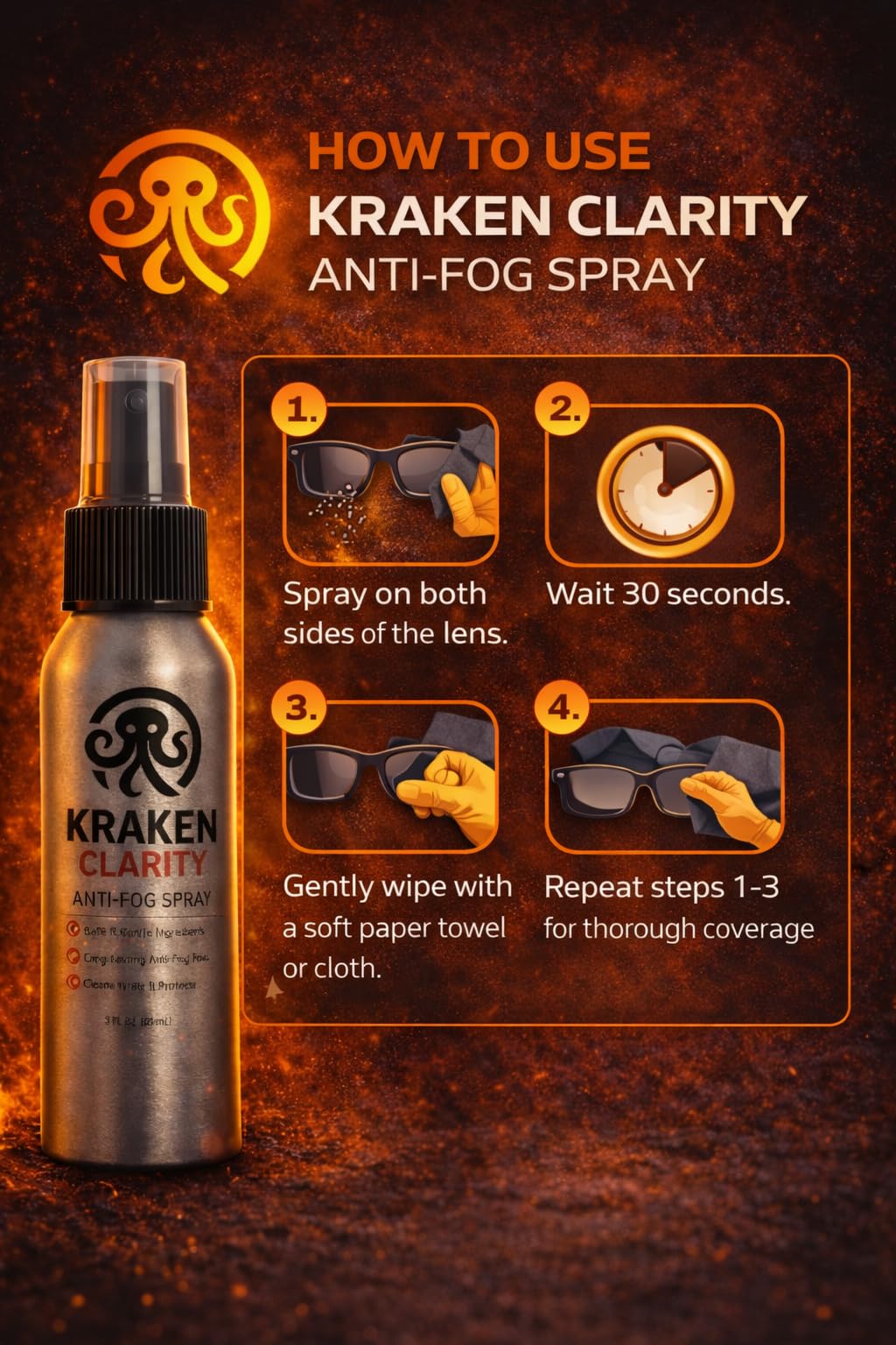 Kraken Clarity lunettes plongee adaptées à l'eau et à l'air