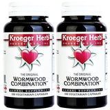 Flacon Kroeger Herb Wormwood Combination, 100 gélules par boîte