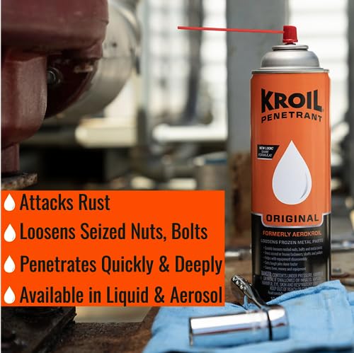 Kroil Original pénétrant profondeur, libère rapidement filetages et zones étroites.