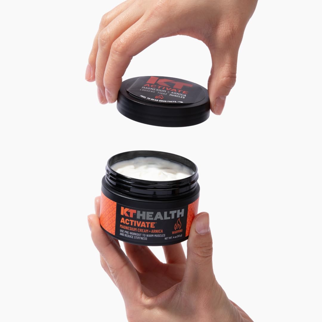 KT Health Crème Magnésium Activate, routine pré-entraînement rapide
