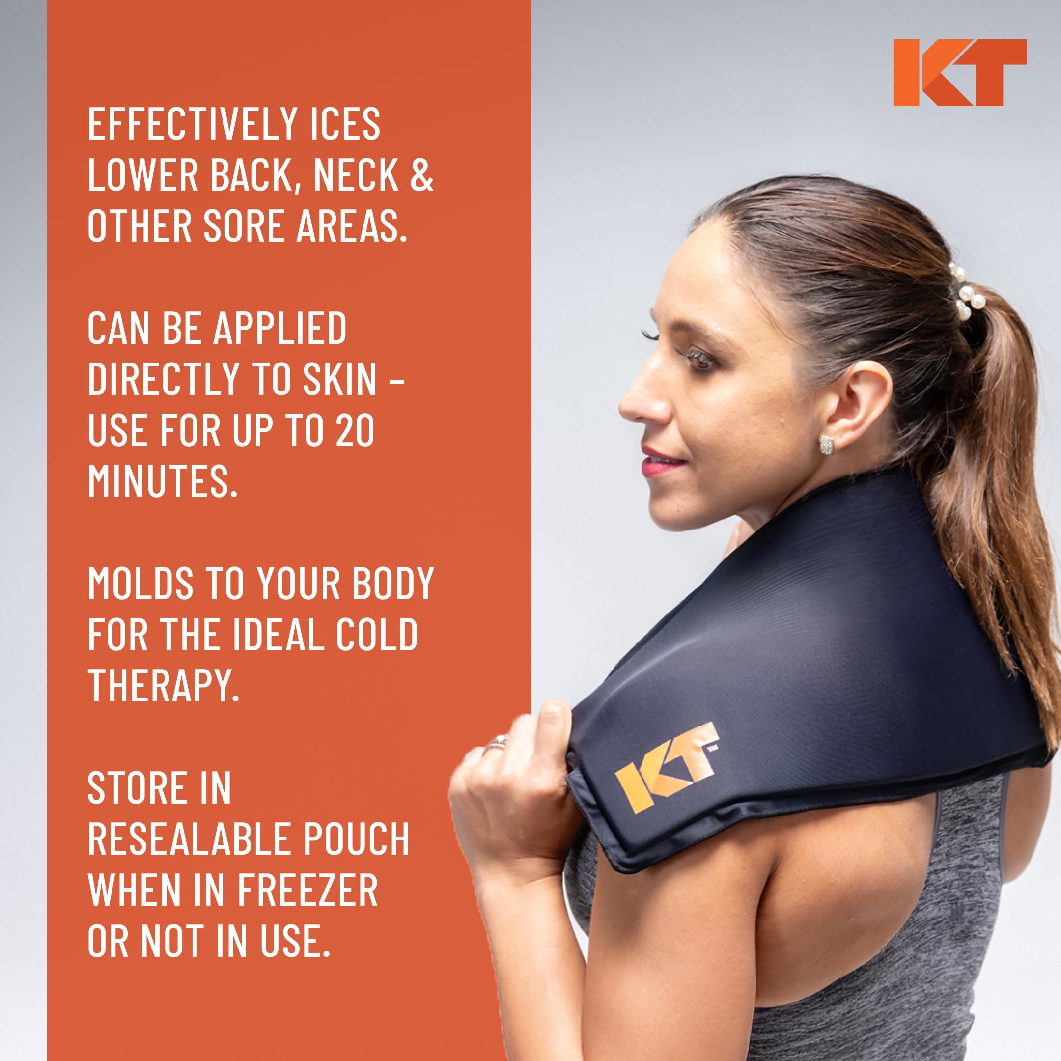 KT Health Pack glace, congélateur domestique prêt à l’emploi et stockage pratique