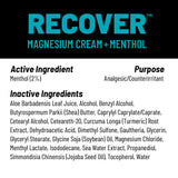 KT Tape Recover Crème - appliquée post-entraînement apaise les muscles fatigués.