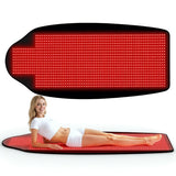 KTS tapis lumière rouge corps entier, couverture étendue pour relaxation complète.