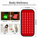 KTS Tapis lumière rouge portable sur les épaules pour relaxation et mobilité.