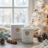 Bougie Ktyixu musc blanc, emballage cadeau élégant prêt à offrir.