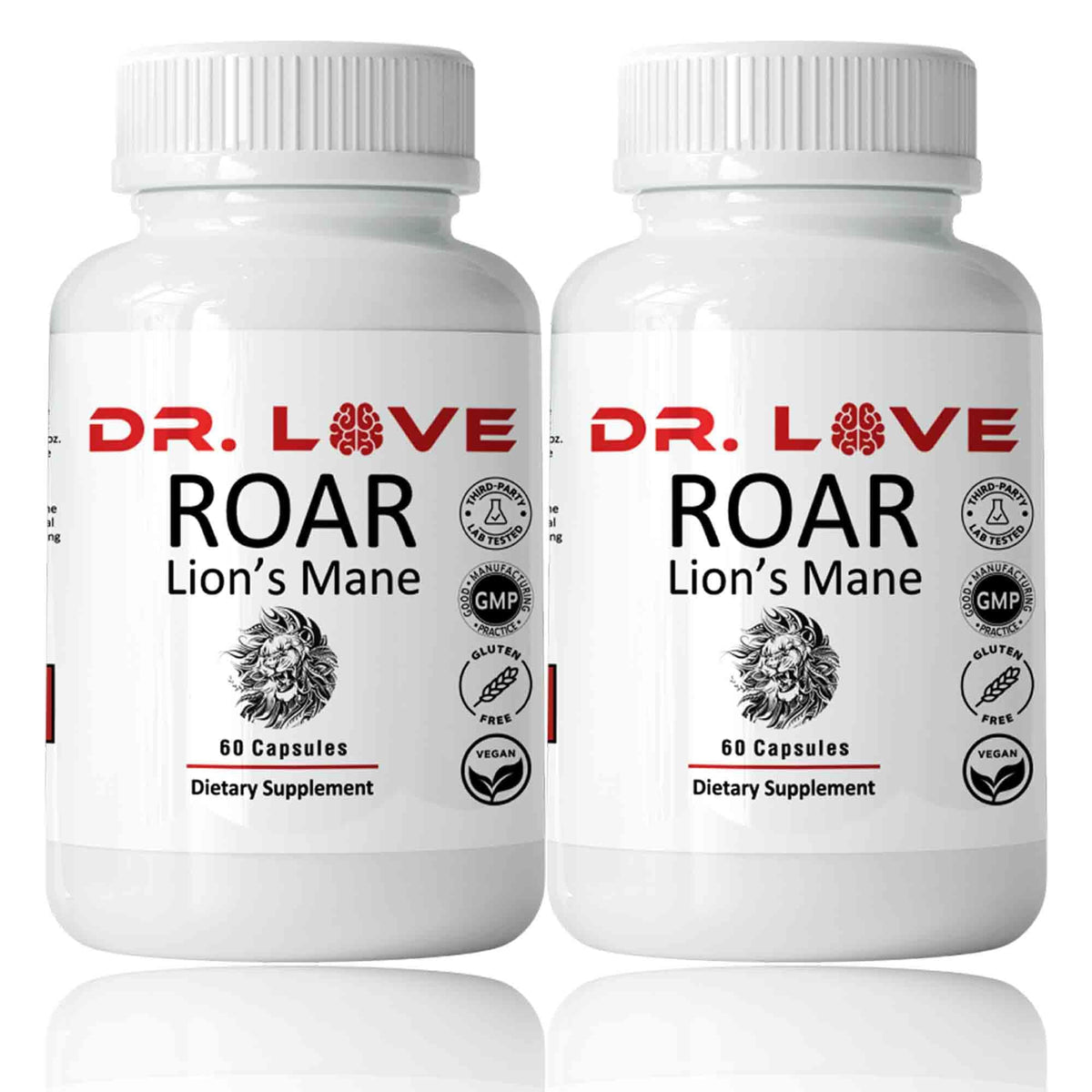 KUHTEM Dr Loves Roar Lions Mane – Bouteille prête à l’emploi soutenant la concentration.