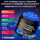 Emballage Kukaly myrtille, premier-plan sur des gommes faciles à emporter.