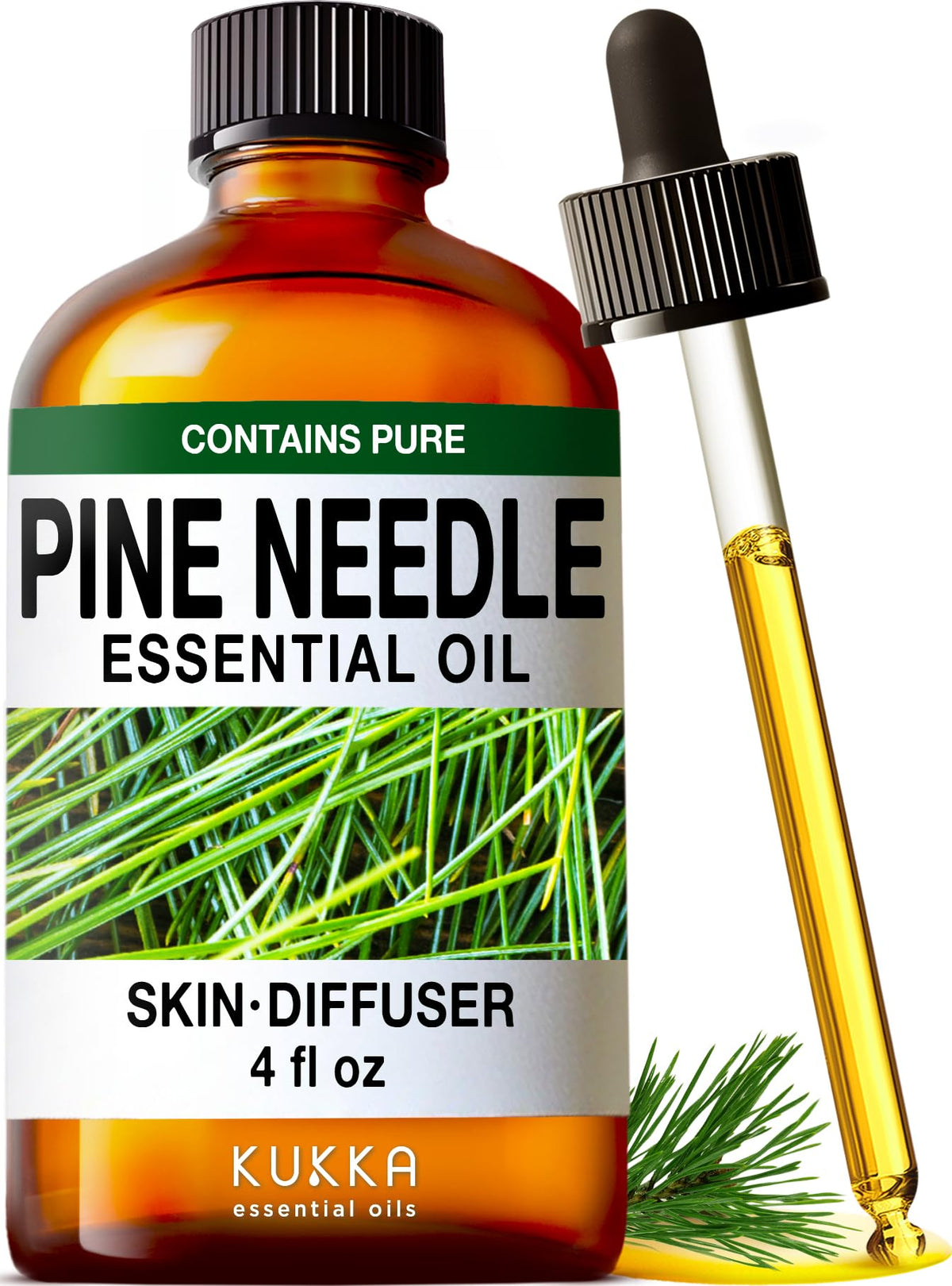 KUKKA Pine – flacon huile pin pour diffuseur, parfum boisé frais et naturel