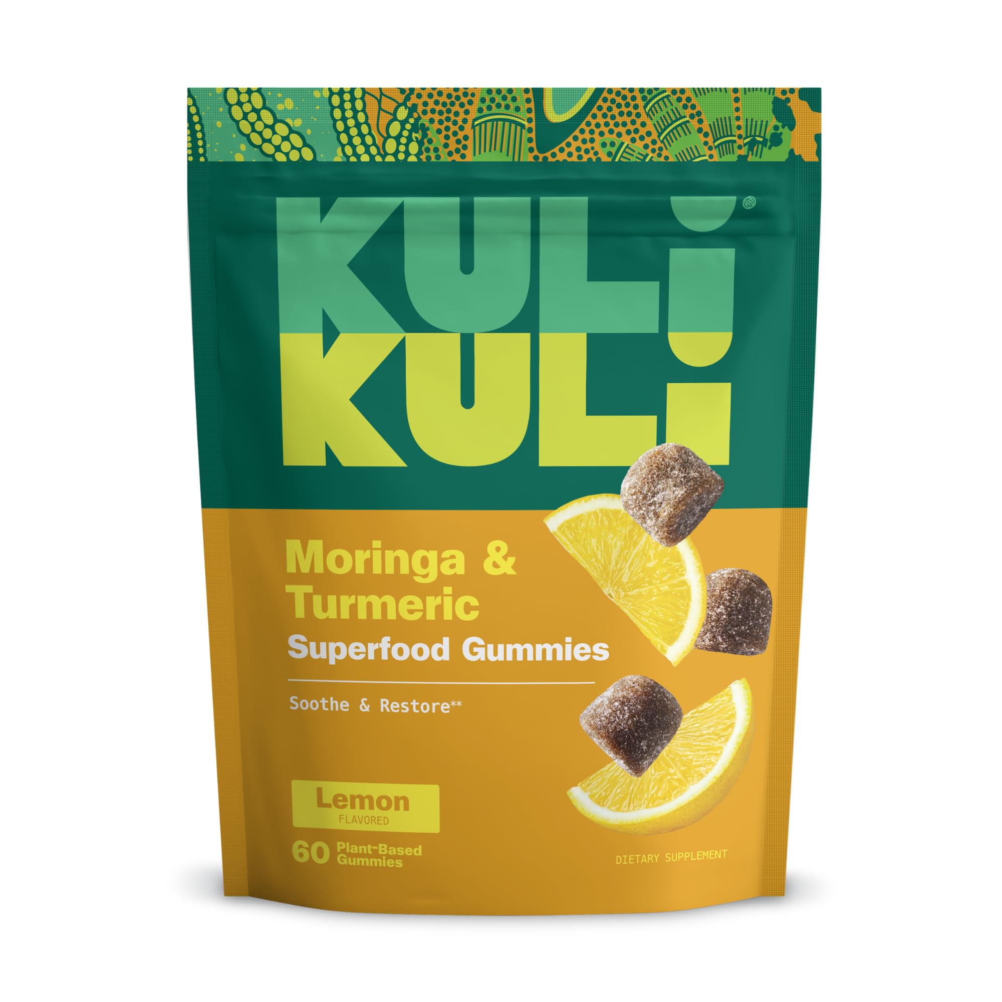 Gommes Kuli Kuli énergie dans bouteille ouverte sans caféine pour démarrer la journée
