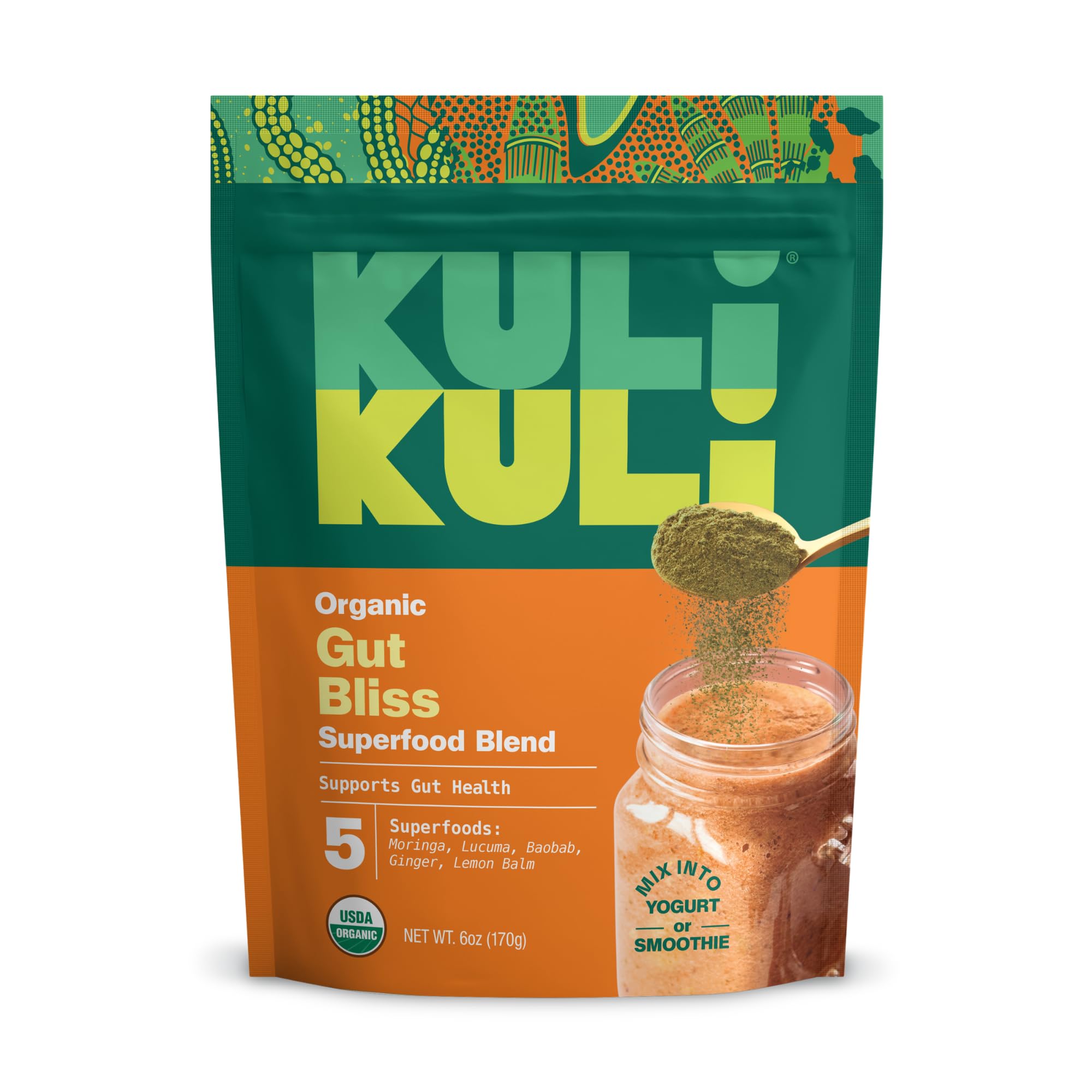 Kuli Kuli Gut Bliss en emballage prêt à l’emploi pour démarrer une routine saine